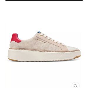 COLE HAAN GRANDPRO TOPSPIN NATURAL CANVAS Size 9 IVORY GOJI  W30034